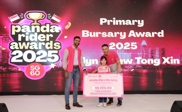 foodpanda honours delivery partners this National Day with S$16,000 in bursaries, double-tipping and rider safety courses