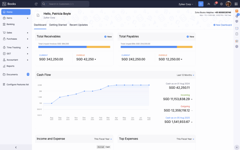 Zoho Launches Zoho Books Singapore edition