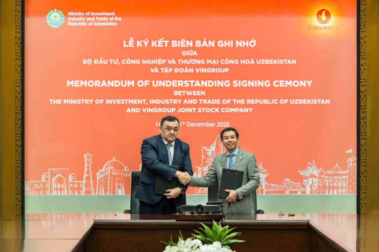 Vingroup Signs Strategic Cooperation with The Government of Uzbekistan, Opening Large-Scale Investment Opportunities in Central Asia
