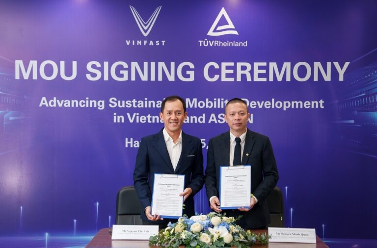 VinFast partners with TÜV Rheinland to advance vehicle testing capabilities for Vietnam’s automotive industry