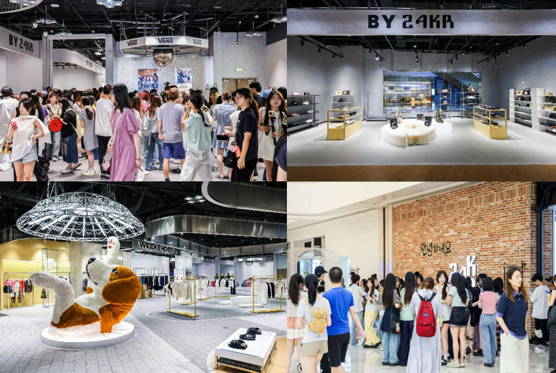 24KR Korean Trend Zone, inspired by Seongsu-dong in Seoul, brings together more than 100 trendy Korean brands offering contemporary fashion, footwear and accessories, as well as food and coffee.