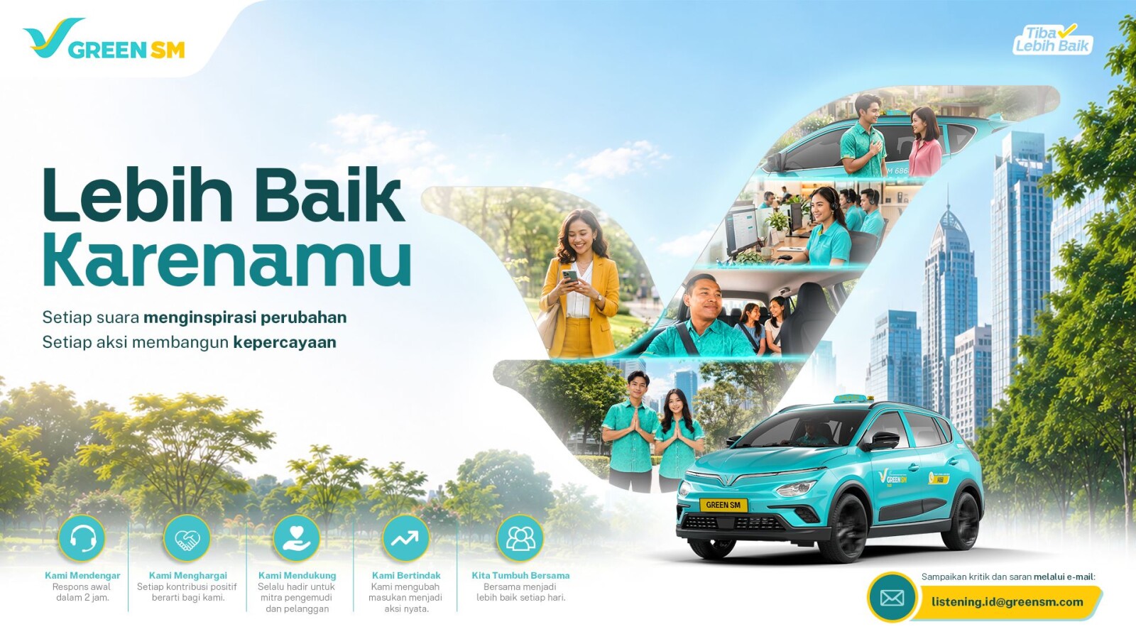 Green SM has officially launched the "Green SM Is Listening" program across Indonesia as part of its ongoing commitment to enhancing service quality and delivering an even better customer experience.