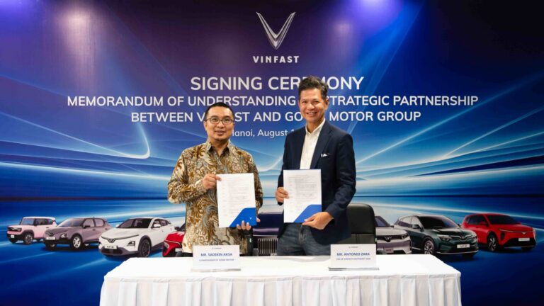 Vinfast partners with Gowa Motor Group to establish a joint venture and expand dealership network in Indonesia