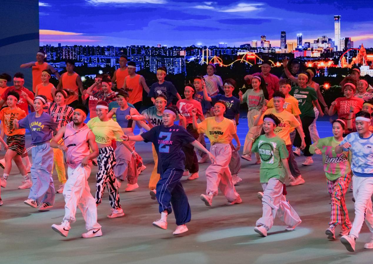 A performance at the opening ceremony of the 17th Beijing Sports Games