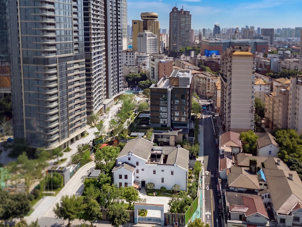 Xi Zhe Wuxi comprises a new building and a historic building, where heritage meets modernity