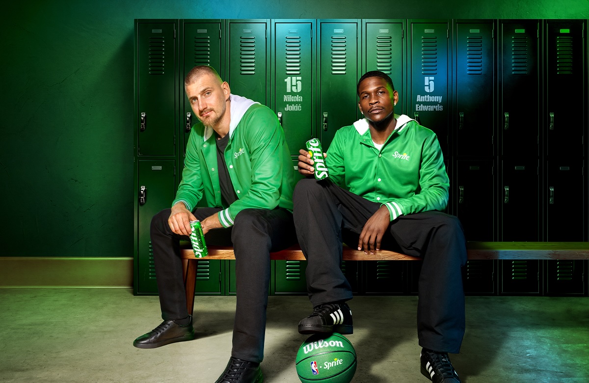Nikola Jokić and Anthony Edwards Sprite x NBA